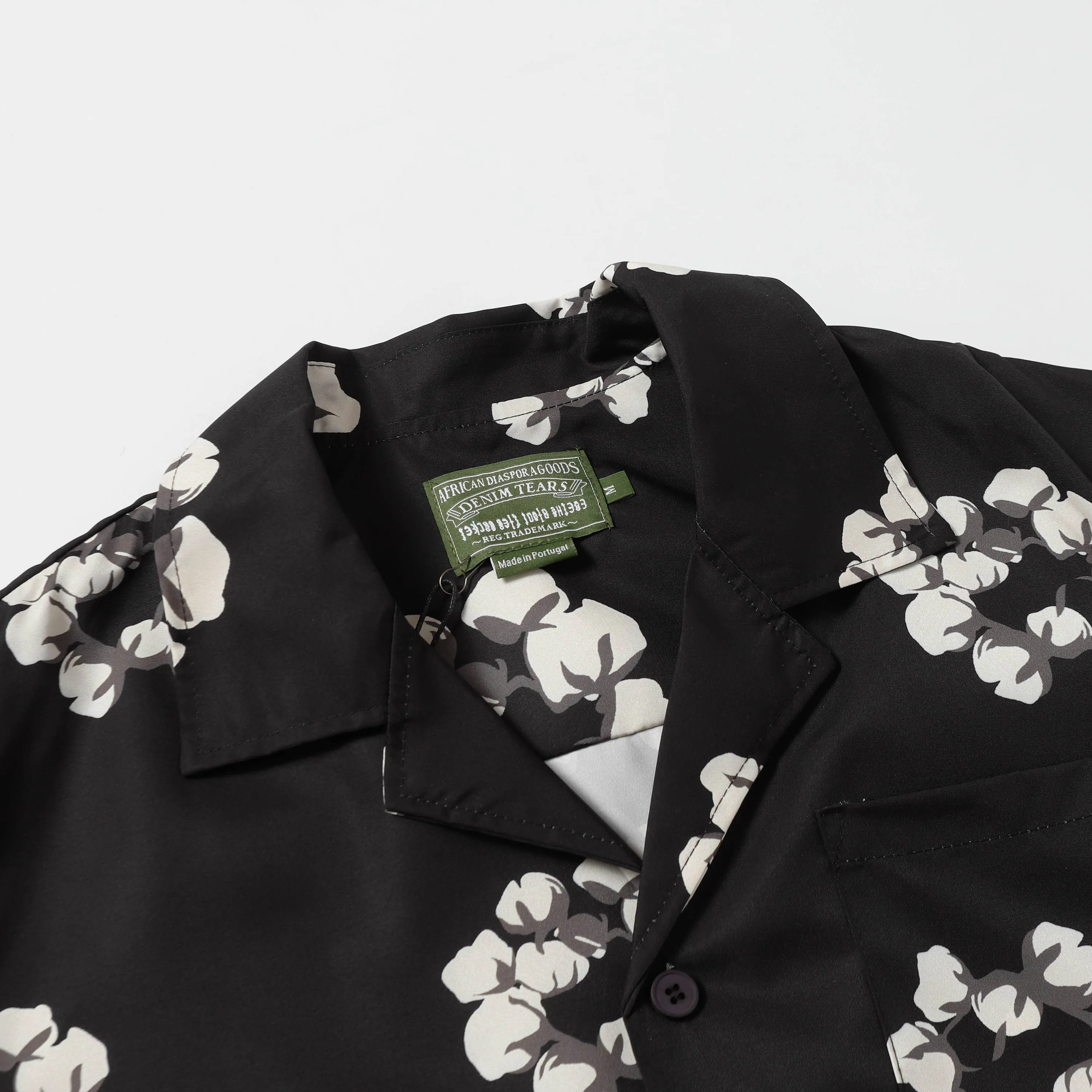 385 DENIM TEARS Kapok European and American trendy brand high-quality shirt 🏖Set Color Black Gray Red Yellow Green Royal Blue Pink Peacock Blue Size S-XL